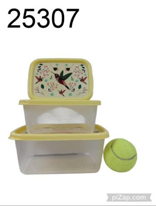 Imagen de SET X3 TUPPERS 420ML/750ML/1.27LT 9.25